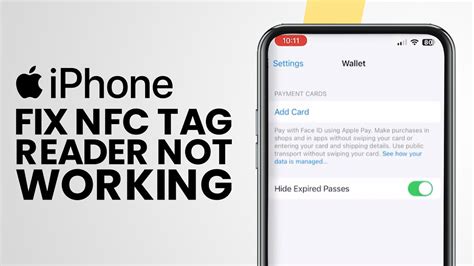 what does not supported for this nfc tag mean|fix nfc not working on iphone.